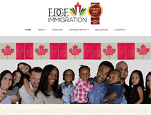 Tablet Screenshot of edgeimmigration.com